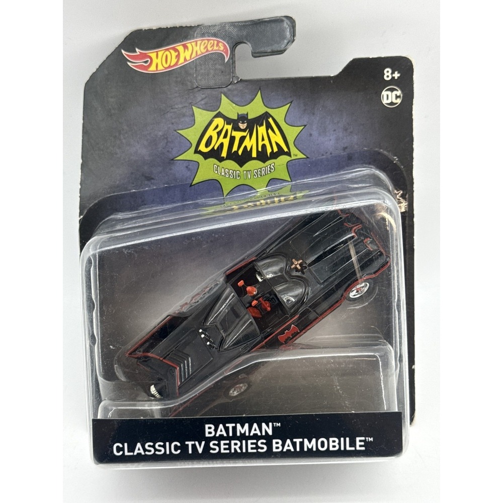 Hot Wheels Batman Classic TV Series Batmobile Diecast Car Black Metal Show